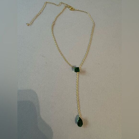 Elegant Gold and Green Necklace A1527 - Picture 5 of 5